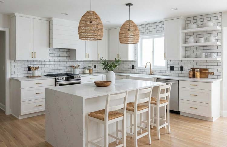 Horseshoe Kitchen layout clean & elegant